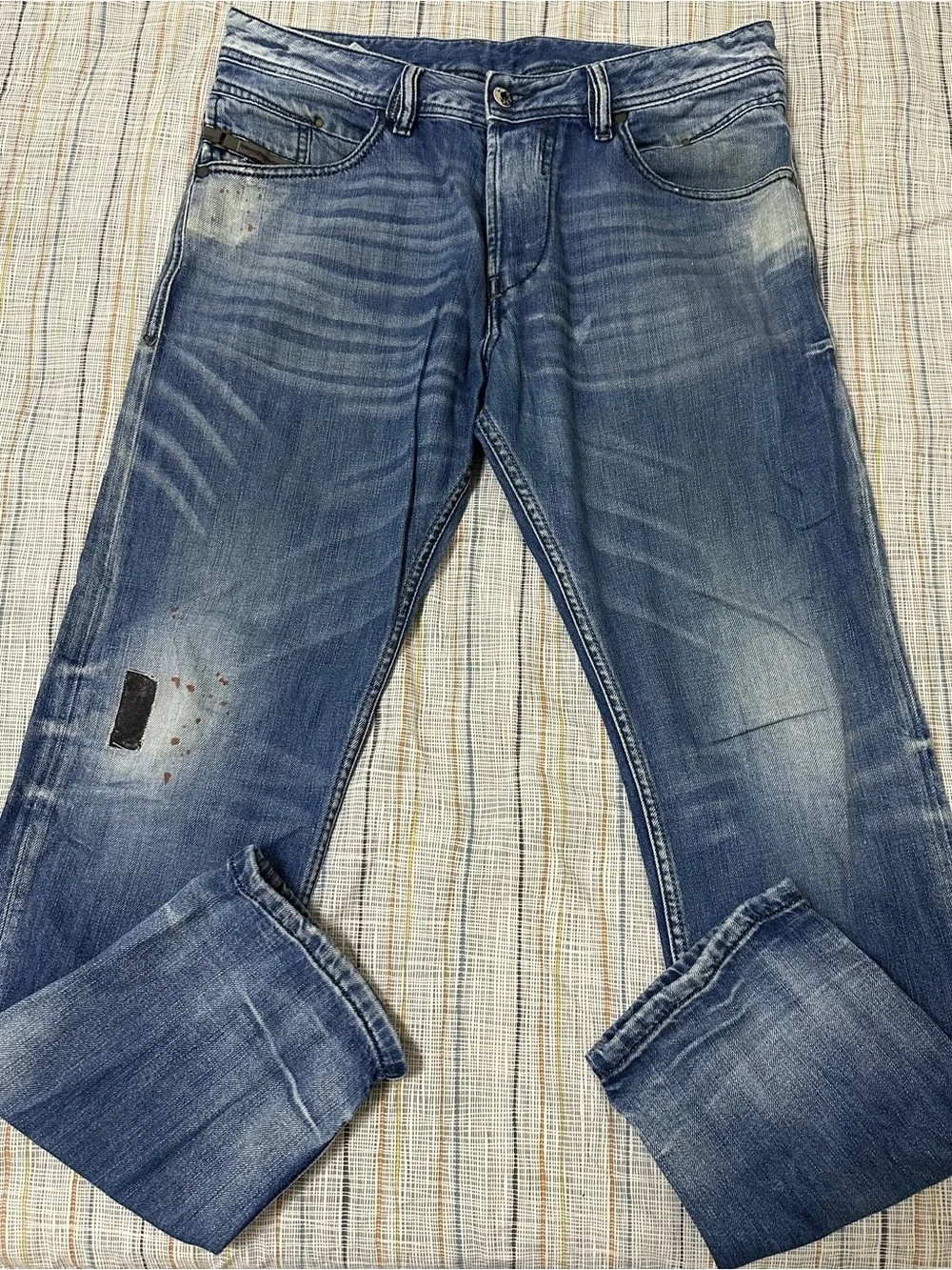 Diésel Belther Men's Blue Washed Slim Jeans